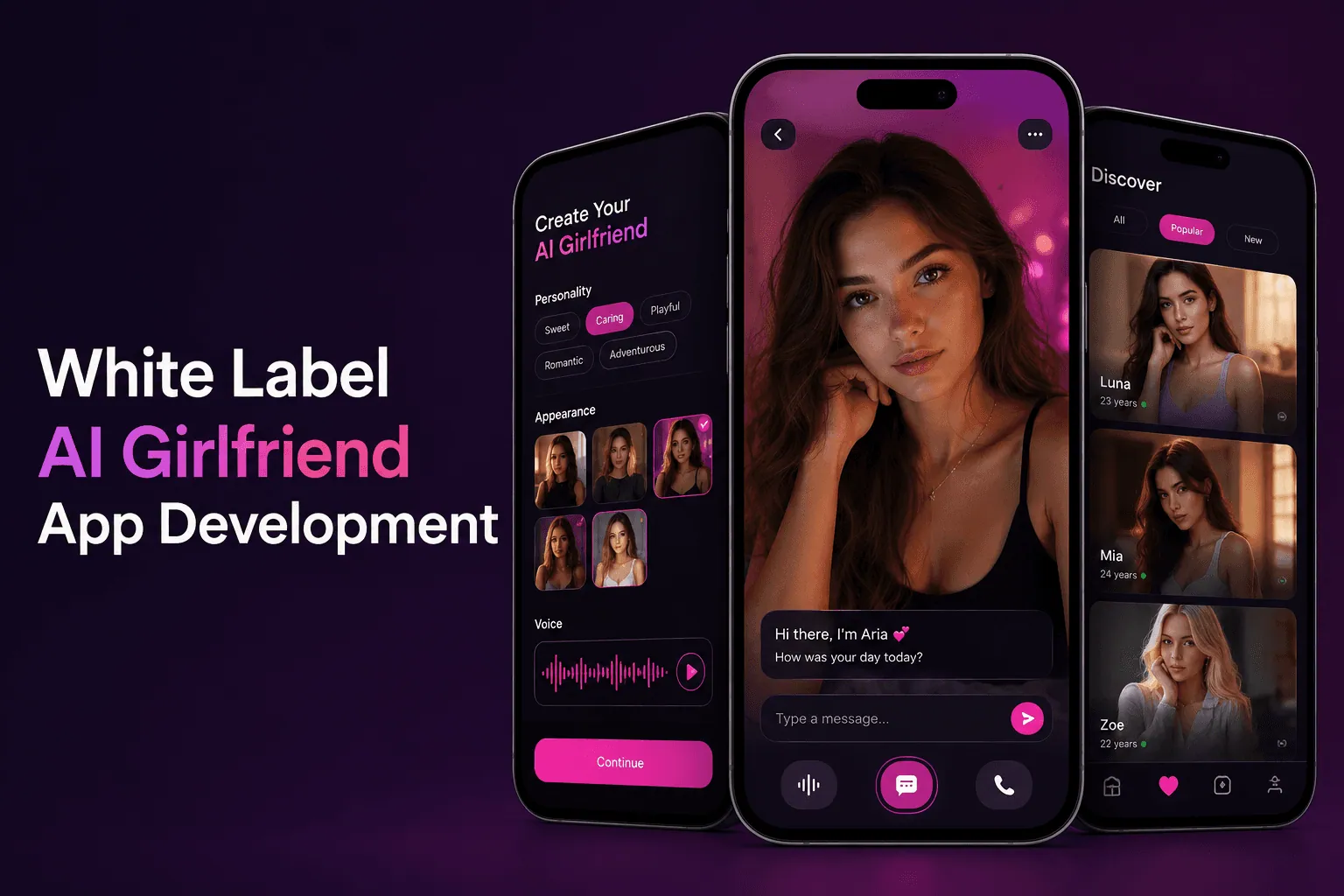 White Label AI Girlfriend App Development