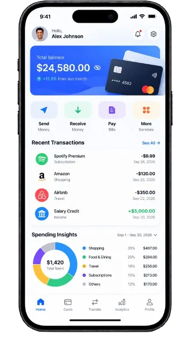 FinTech app preview
