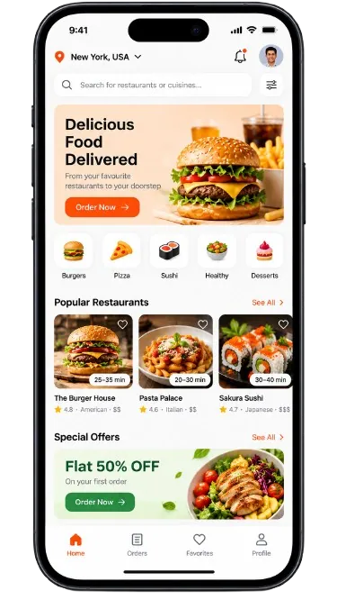FoodTech app preview
